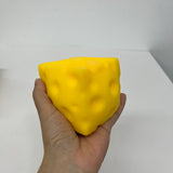72pcs 7.5cm Small Size Cheese Squishy Stress Relief Original Sensory Food Squishy Stress Relief Fidget Toy_CNPNY
