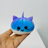 Presale USA_72pcs 8.5cm Unicorn Shaped Dumpling Squishies Toys Stress Relief Squishy Toys with Steamer_USPNY