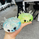 Presale USA_🎄❄️72pcs 8.5cm Christmas Maltose Reindeer Shapes Dumpling Squishy Toys Slow Rising Sensory Squeeze Toy Adults Fidget Toys_USPNY