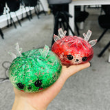 Presale USA_🎄❄️72pcs 8.5cm Christmas Maltose Reindeer Shapes Dumpling Squishy Toys Slow Rising Sensory Squeeze Toy Adults Fidget Toys_USPNY