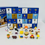 Nativity Advent Calendar 3D Printed Nativity Set Toys Gift 24 Days of Nativity Surprises Resin Figures Mystery Box_CNPNY
