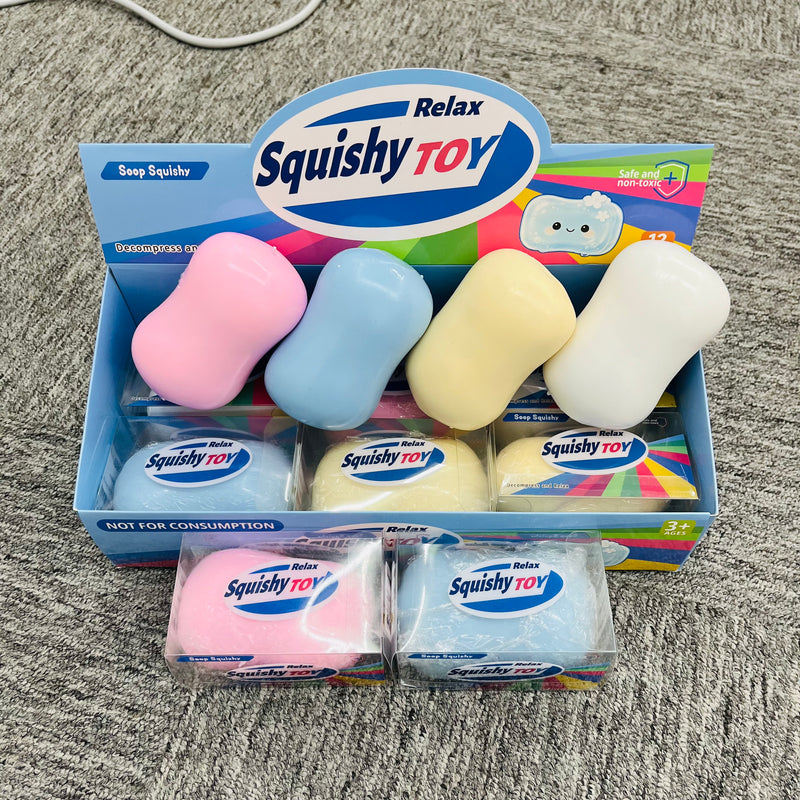 Presale USA_72pcs Crunchy Soap Squishy Toys ASMR Bead Filled Realistic Handmade Bar Soap Crunchy Stress Ball_USPNY