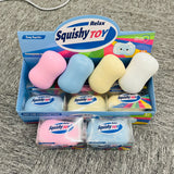 Presale USA_72pcs Crunchy Soap Squishy Toys ASMR Bead Filled Realistic Handmade Bar Soap Crunchy Stress Ball_USPNY