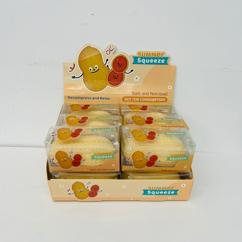 Presale USA_72pcs Crunchy Peanut Squishy Toys Slowing Rising Crunchy Squishy Stress Ball Soft Durable TPR Material_USPNY