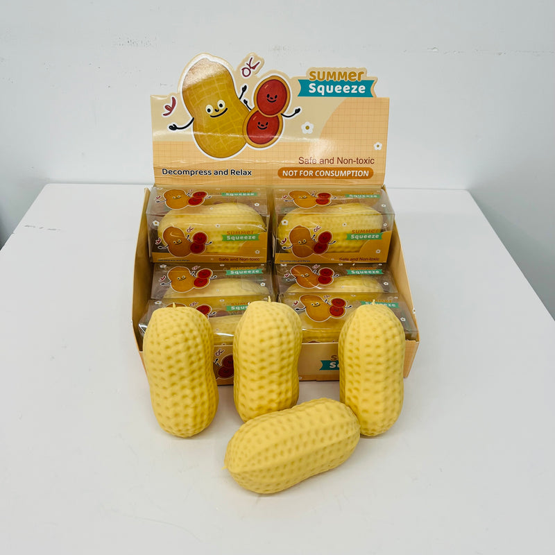72pcs Crunchy Peanut Squishy Toys Slowing Rising Crunchy Squishy Stress Ball Soft Durable TPR Material_CNPNY