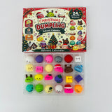 Presale USA_Christmas 24 Days Countdown Calendar Squishy Toys Mini Desk Fidget Squishy Christmas Squishy Toys Advent Calendar_USPNY