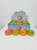 72pcs Pack 8.5cm New Color Soft Realistic Steamed Bun Glitter Dumpling Squishies Toys Stress Relief Squishy Toys with Steamer_CNPNY