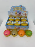 72pcs Pack 8.5cm New Color Soft Realistic Steamed Bun Glitter Dumpling Squishies Toys Stress Relief Squishy Toys with Steamer_CNPNY