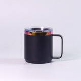 12oz Rainbow Plate Powder Coat Coffee Mugs 50pcs for Laser Engraving_CNPNY