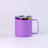 12oz Rainbow Plate Powder Coat Coffee Mugs 50pcs for Laser Engraving_CNPNY