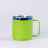 12oz Rainbow Plate Powder Coat Coffee Mugs 50pcs for Laser Engraving_CNPNY