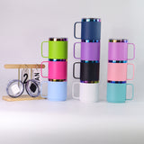 12oz Rainbow Plate Powder Coat Coffee Mugs 50pcs for Laser Engraving_CNPNY