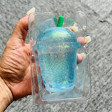 72pcs Blank Glitter Boba Tea Shapes Squishy Toys Fidget Toys for Kids Youth Adult_CNPNY