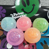 Presale USA_60pcs of Glow in Dark Smiley Face Glitter Fuzzy Ball Squishy Toys for Halloween_USPNY