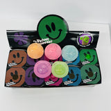 Presale USA_60pcs of Glow in Dark Smiley Face Glitter Fuzzy Ball Squishy Toys for Halloween_USPNY