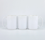 15oz White Blank Sublimation Ceramic Coffee Mugs With White Handle 36pcs_CNPNY