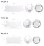 White Sublimation Blank Polymer Plastic Pet Bowl_CNPNY