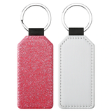 100pcs Pack Multiple Colors Blank Sublimation Blank PU  Keychain_CNPNY