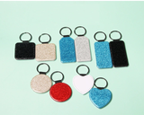 100pcs Pack Multiple Colors Blank Sublimation Blank PU  Keychain_CNPNY