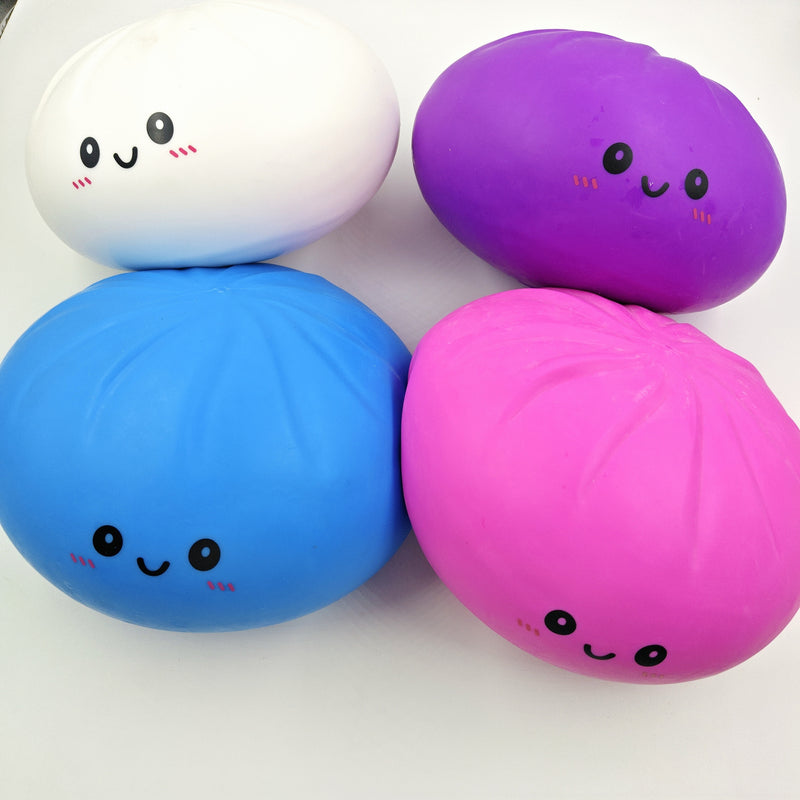 Presale USA_8pcs Jumbo 25cm Soft Sensory Giant Dumpling Squishy Steamed Bun Stress Relief Fidget Toy with Mystery Blind Box for Kids_USPNY