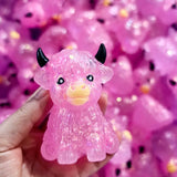 Presale USA_72pcs Glitter Highland Cow Squishy Fidget Toy Maltose Slow Rising Highland Cow Squishies_USPNY