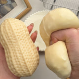 72pcs Crunchy Peanut Squishy Toys Slowing Rising Crunchy Squishy Stress Ball Soft Durable TPR Material_CNPNY