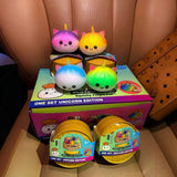 72pcs of 8.5cm Unicorn Shaped Dumpling Squishies Toys Stress Relief Squishy Toys with Steamer_CNPNY