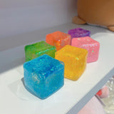 Presale USA_72pcs Pack of 5cm Glitter Squeeze Ice Cubes With Gift Boxes Slow Rising Stress-Relief Squishy Toys_USPNY