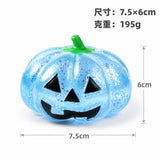 🎃72pcs Halloween Glitter Pumpkin Maltose Squishy Toys Sparkling Stress Relief Sensory Toys_CNPNY
