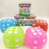 24pcs Soft Glitter Jumbo Dice Squishy Toys Jumbo Squishy Dice Stress Ball Novelty Sensory Fidget Toys _CNPNY
