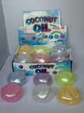 60pcs 6cm Pearly Shimmer Style Coconut Oil Squishy No-Rebound Moldable Fidget Stress Ball_CNPNY