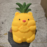 🍍🐻24pcs 8IN Jumbo Pineapple Bear Squishy Fidget Toy Sensory Slow Rising Stress Ball Cute Fruit Bear Squeeze Toy_CNPNY