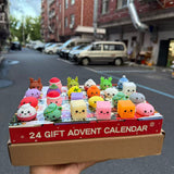 Christmas 24 Days Countdown Calendar Squishy Toys Mini Desk Fidget Squishy Christmas Squishy Toys Advent Calendar_CNPNY
