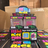 Presale USA_72pcs 5.5cm Glow In Dark NeeDoh Gliitter Nice Cube Slow Rising Sensory Squeeze Toy with Super Solid Squish Adults Fidget Toys_USPNY