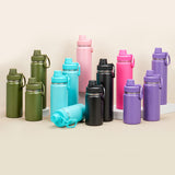 Multiple capacity powder coated stainless steel water bottles_CNPNY