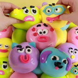 60pcs Smushers Squishy Curiosities Dog Face Swap Squishy Cute Slow Rise Relaxing Sensory Fidget Toys_CNPNY