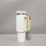 Optional 30oz/40oz H2.0 White Sublimation Tumblers With Colored Handles_CNPNY