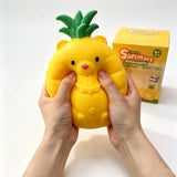 🍍🐻24pcs 8IN Jumbo Pineapple Bear Squishy Fidget Toy Sensory Slow Rising Stress Ball Cute Fruit Bear Squeeze Toy_CNPNY
