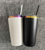 20oz&30oz Rainbow base mugs Yeti-style powder coated vacuum insulated mugs_CNPNY