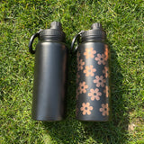 32oz Mirror Copper underneath Powder Coat Water Bottles With Magnetic Lids_CNPNY