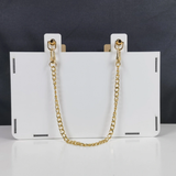 White Blank Sublimation MDF Blank bag with Chain for Gilrs_CNPNY