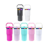 20oz Rainbow Plate Flip Straw Kids Tumblers Shcool Water Bottls for Laser Engraving_CNPNY