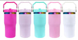 20oz Rainbow Plate Flip Straw Kids Tumblers Shcool Water Bottls for Laser Engraving_CNPNY