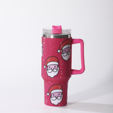 40oz colored Santa Claus Bling Rhinestone Tumblers_CNPNY