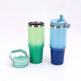 30oz Ombre Gradient Colors Flip Straw Kids Tumblers 25pcs For Laser Engraving_CNPNY