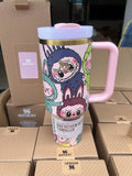 🐰🔥 LABUBU Tumbler 40oz Stanley Labubu Print Designs Quencher Tumblers 20pcs_CNPNY