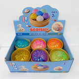 72pcs 8.5cm Maltose Glitter Dumpling Squishy Mystery Box Colorful Slow Rising Squeeze Decompression Dumpling Squishy Toys with Steamer_CNPNY
