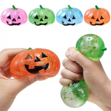 🎃72pcs Halloween Glitter Pumpkin Maltose Squishy Toys Sparkling Stress Relief Sensory Toys_CNPNY