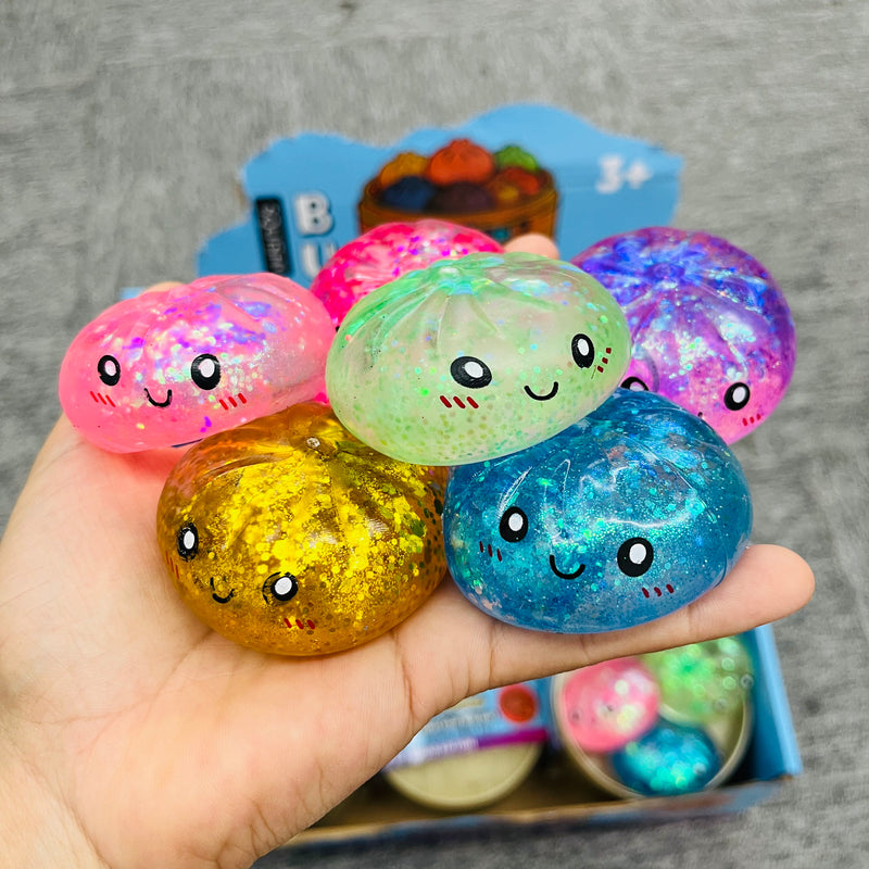 72 Sets 5.5cm Maltose Mini Dumpling Sets Mini Sugar Dumpling Squishy Maltose Glitter Dumpling Squishy Sensory Fidget Squeeze Toy_CNPNY