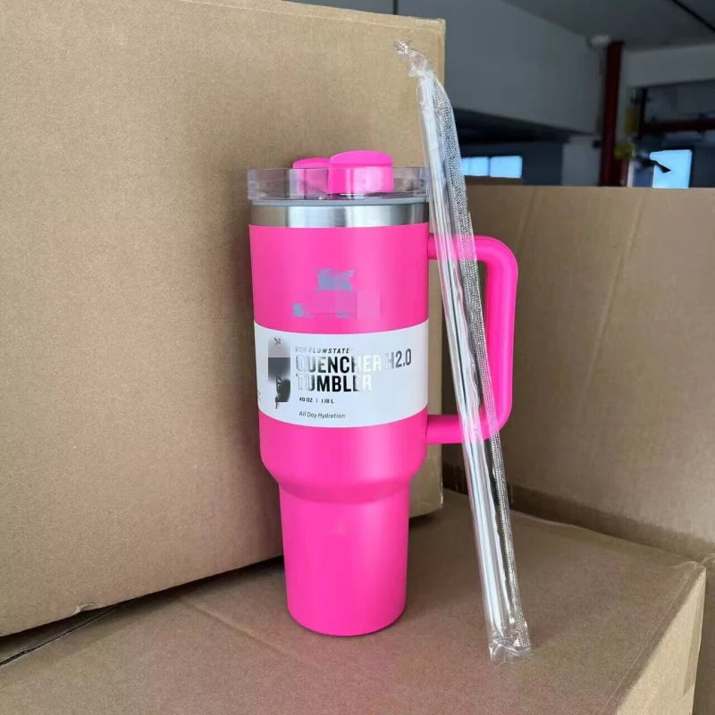 40oz H2 0 Solid Colors Stanley Tumblers With Plastic Straw Lids CNPNY 40oz-h2-0-solid-colors-stanley-tumblers-with-plastic-straw-lids-cnpny